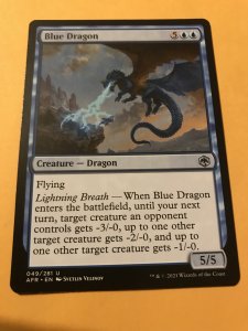 BLUE DRAGON ​: Magic the Gathering card, ADVENTURES IN FORGOTTEN REALMS, NM