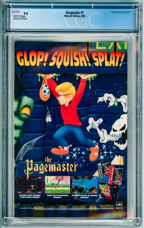 Gargoyles #1 (1995) CGC 9.4! White Pages!