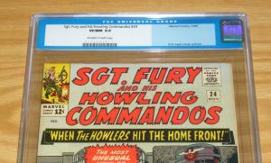 Sgt. Fury and His Howling Commandos #24 CGC 9.0 nick fury silver age marvel 1965