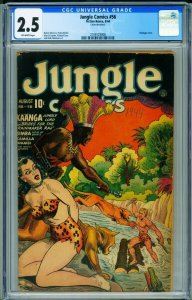 JUNGLE  #56 CGC 2.5 1944-BOUND JUNGLE GIRL-2109123008