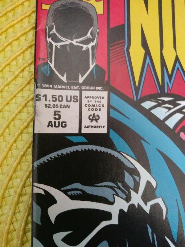 Nightwatch (two issue lot) #5 & 6 (1994) Venom appearance 