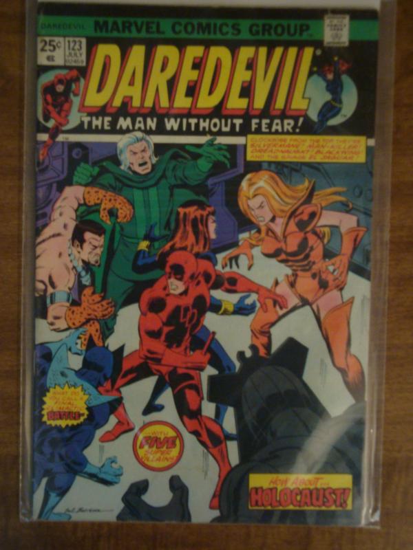 Marvel Comics Daredevil #123 Black Widow VF