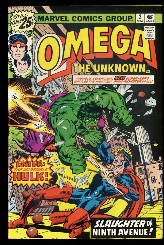 Omega the Unknown #2 VF/NM 9.0 Incredible Hulk!