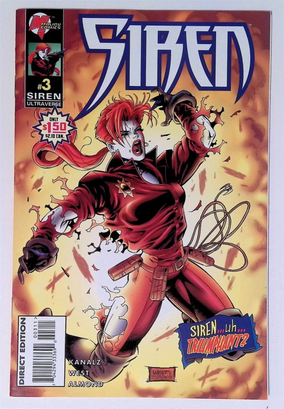 Siren #3 (Dec 1995 Malibu) VF+