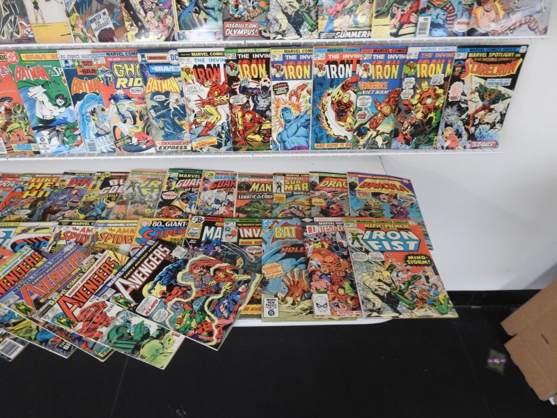 Huge Lot 170+ Silver/Bronze Comics W/ Hulk, Daredevil, Iron Man, +More! See desc