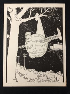 Galaxy Spaceship By Vaughn Bode  23x17.5 Poster underground comix