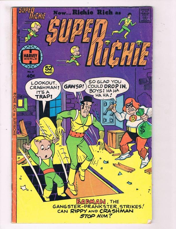 Super Richie #4 GD Harvey World Comic Book DE4