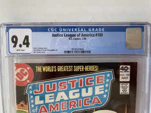 Justice League of America #180 CGC 9.4 - DC Comics (1980)