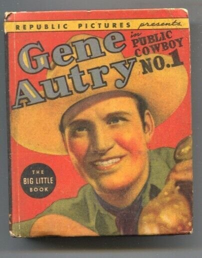 Gene Autry Public Cowboy #1 1938-Whitman-photo illustrated from film of same ...