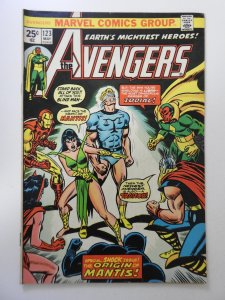 The Avengers #123 (1974) GD+ Condition MVS intact centerfold detached