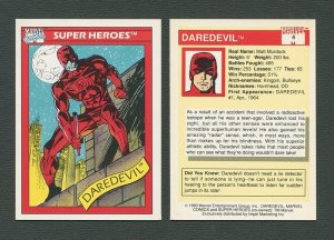 1990 Marvel Comics Card  #4  (Daredevil)  NM+