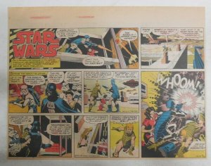Star Wars Sunday Page #42 by Russ Manning from 12/23/1979 Large Half Page Size!