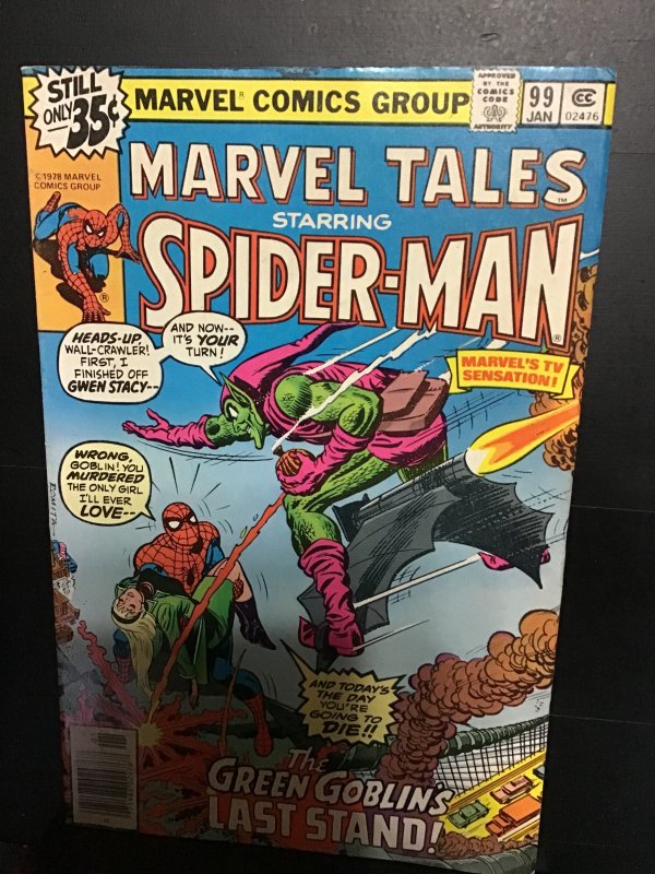 Marvel Tales #99 (1979) reprints death of Gwen Stacy, goblin drug issue! VF/NM