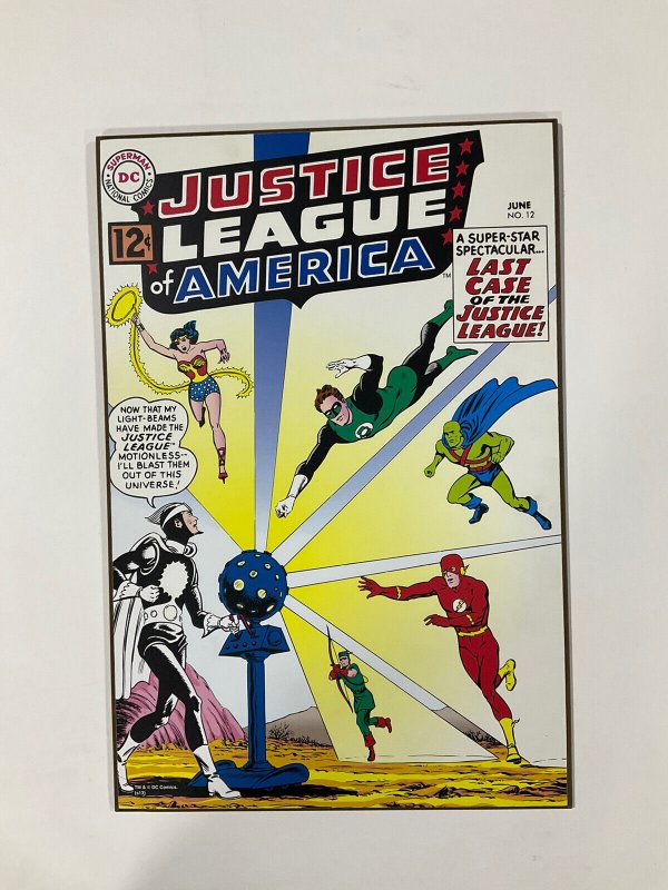 Justice League Of America 12 Cover Wood Wall Plaque 13x19 Dc Comics Comic Books Modern Age 4010