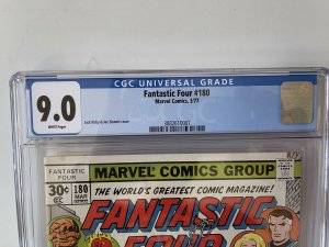 Fantastic Four #180 CGC 9.0  Newsstand - (1977)