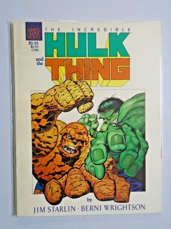 Incredible Hulk and the Thing The Big Change #1 graphic novel 8.0 VF (1987)