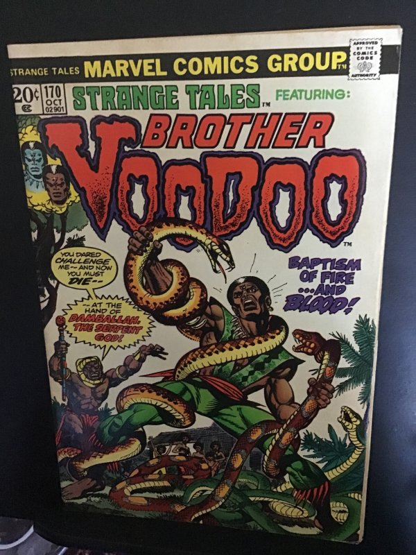 Strange Tales #170 (1973) Mid-high-grade 2nd Brother Voodoo! Wow! FN/VF