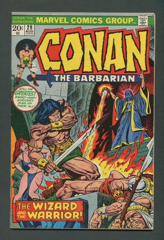 Conan The Barbarian #29  / 8.0 VFN /  August 1973