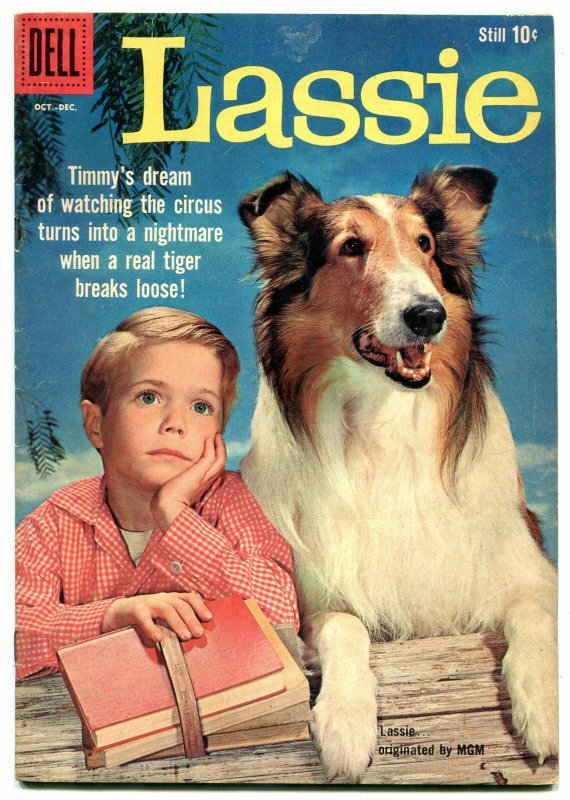 Lassie #47 1959- Collie cover- Dell Silver Age FN-