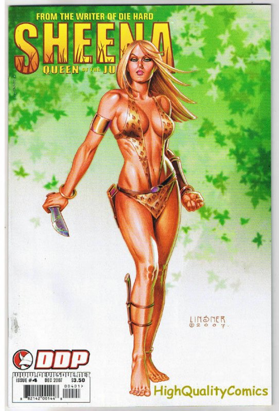 SHEENA QUEEN of the JUNGLE #4, VF/NM, Joseph Linsner, 2007, Good girl