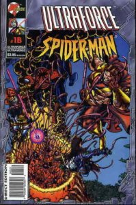 Ultraforce Spider-Man Spiderman #1B Malibu Comics January Jan 1996 (VFNM)