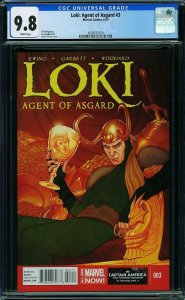 Loki: Agent of Asgard #3 (2014) CGC 9.8 NM/MT