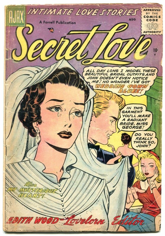 Secret Love #3 1956-Silver Age Romance comic- Wedding cover