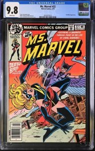 MS MARVEL #22 CGC 9.8 DEATHBIRD DAVE COCKRUM WHITE PAGES