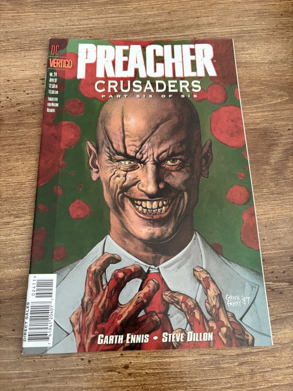 Preacher #24 NM 1st Print DC Comic Book Vertigo Garth Ennis Steve Dillon 14 J310