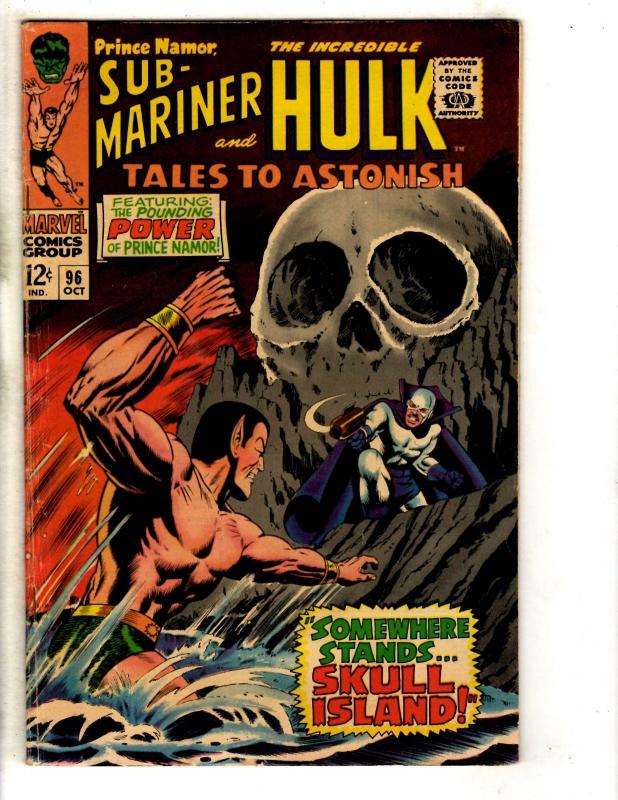 Tales To Astonish # 96 FN Marvel Comic Book Sub-Mariner Incredible Hulk FH2