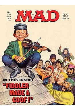 Mad #156 POOR ; E.C | low grade comic Fiddler on the Roof magazine