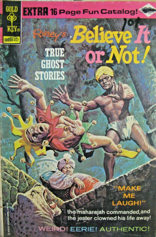 Ripley Believe It Or Not True Ghost Stories 51 Gold Key Comic Bronze Age 1974 VG