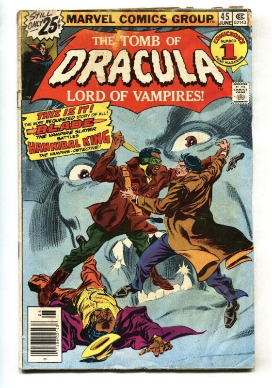 TOMB OF DRACULA #45 1st Deacon Frost-Blade-MARVEL-HORROR G