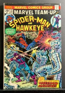 Marvel Team-Up #22 (1974) Spider-Man & Hawkeye FN - MVS Intact