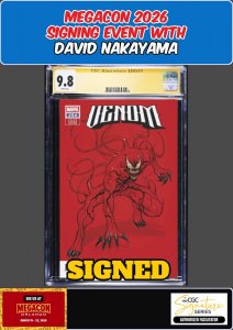 VENOM #254 CGC SS 9.8 DAVID NAKAYAMA SIGNED MEGACON PRESALE