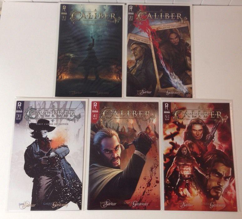 Caliber First Cannon Of Justice 1-5 Near Mint Complete Set Run