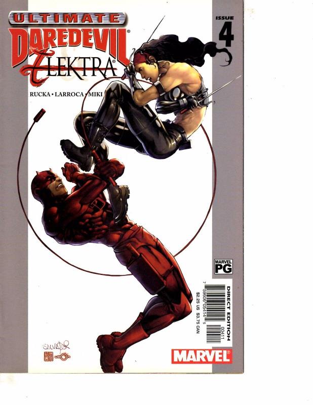 Lot Of 3 Ultimate Daredevil Elektra Marvel Comic Book #2 3 4   BH52