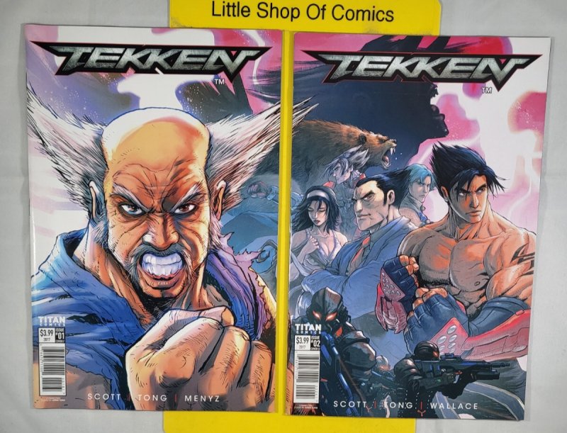 Tekken #1 2 3 4 1-4 Complete Set Andie Tong Variant 2017 Titan Comics Blood Feud
