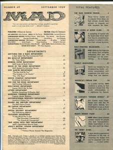 MAD MAGAZINE #49-1959-SID CAESAR-BOOK CLUBS SATIRE FR