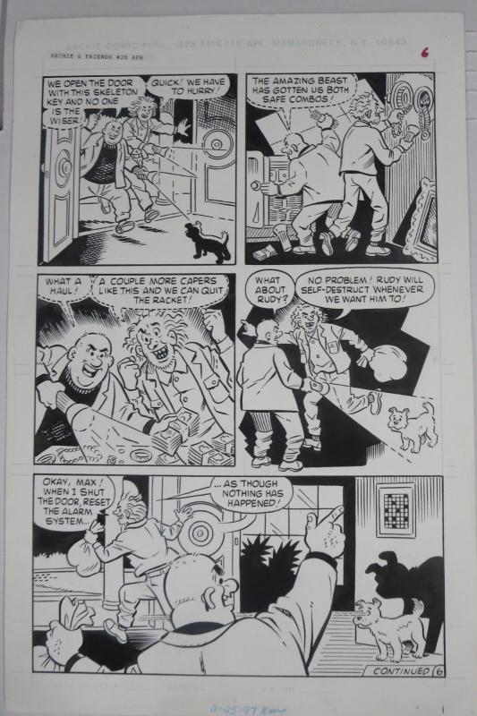 STAN GOLDBERG ORIGINAL ART! Archie & Friends #28,Pets for Sale 11 page story!