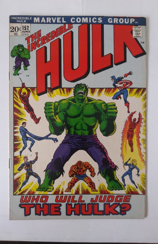 The Incredible Hulk #152 Daredevil Fantastic Four Marvel Bronze