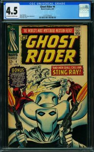 Ghost Rider V1967 #4, CGC 4.5 (1967) Dp60 | Comic Books - Silver Age,  Marvel, Ghost Rider, Superhero