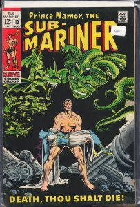 Sub-Mariner #13 (1969) Namor the Sub-Mariner [Key Issue]