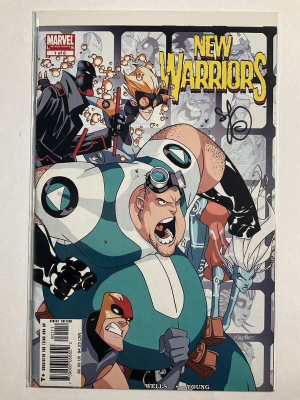 NEW WARRIORS 1 OF 6 SIGNED YOUNG FN FINE 6.0 MARVEL