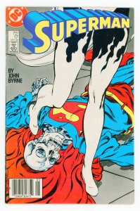 Superman #17 (1987 v2) John Byrne Silver Banshee FN+
