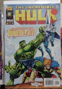 INCREDIBLE HULK  # 449 1997 marvel  disney   DEODATO COVER  KEY 1ST THUNDERBOLTS