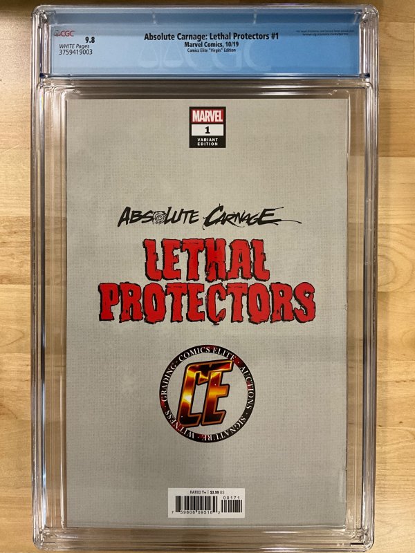 Absolute Carnage: Lethal Protectors #1 Brown Virgin Cover (2019) CGC 9.8