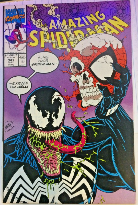 Amazing Spider-Man #347 Venom Spiderman VF/NM Marvel 1991