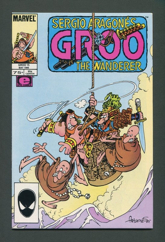 Groo The Wanderer #15  / 9.4 NM- 9.6 NM+  /  May 1986