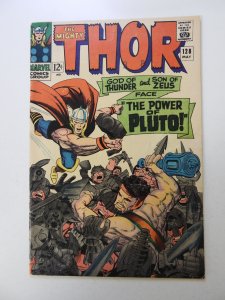 Thor #128 (1966) VG+ condition stain and stamp front cover